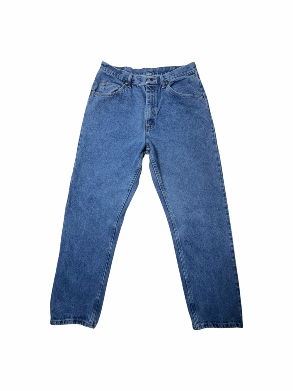 Men’s Wrangler Denim Medium Wash Relaxed Fit Jeans Size 34 x 32